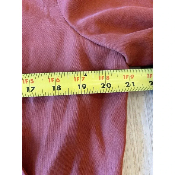 Eliane Rose Waterfall Open Flowy Cardigan NWOT Burnt Orange M - Picture 7 of 9